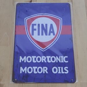 Fina Motoronic Motor Oils Sign